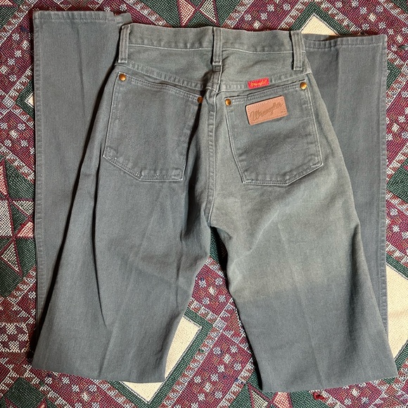 Sage Green Wrangler Jeans - Picture 2 of 4